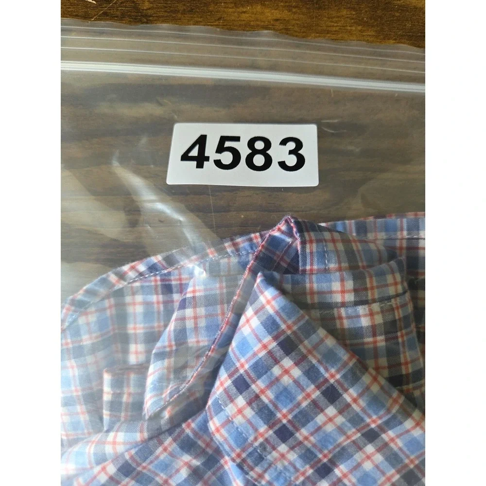 Polo Ralph Lauren Natural Stretch Boys 5 Oxford‎ Shirt Plaid Button Up Pony Logo